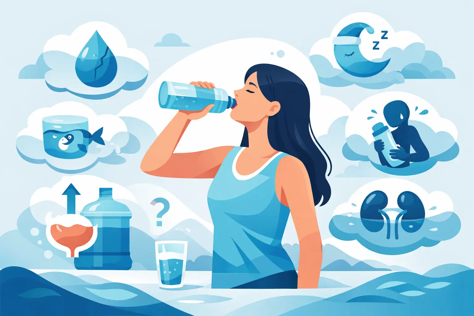 7 mitos sobre tomar mucha agua