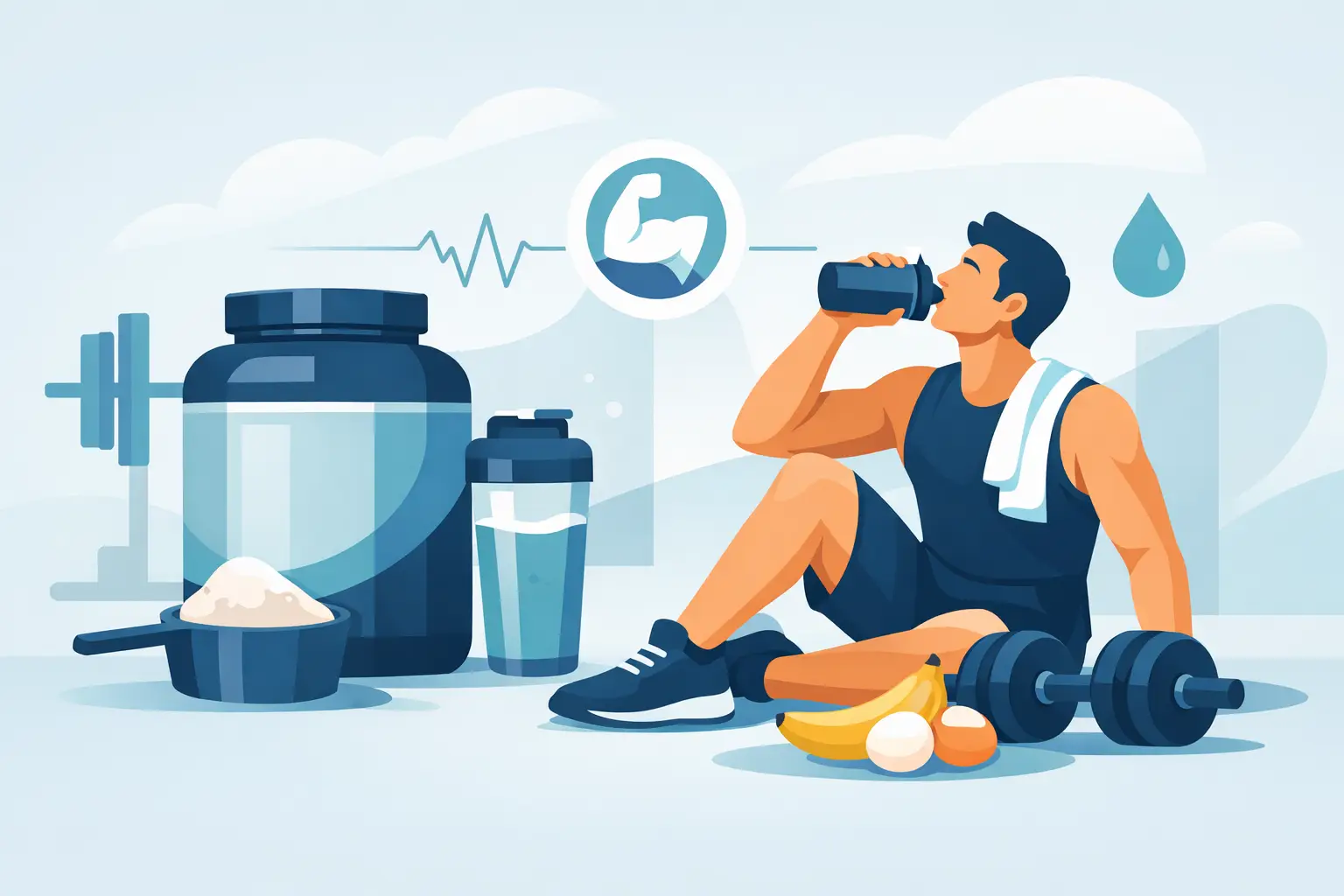 ¿La proteína después de entrenar sirve?