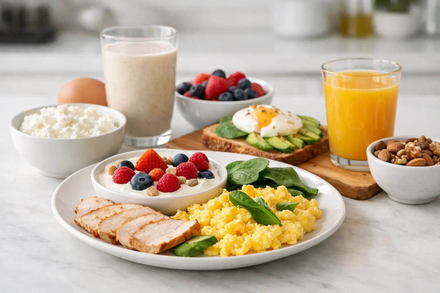 Proteína en un desayuno saludable: cuánto necesitas