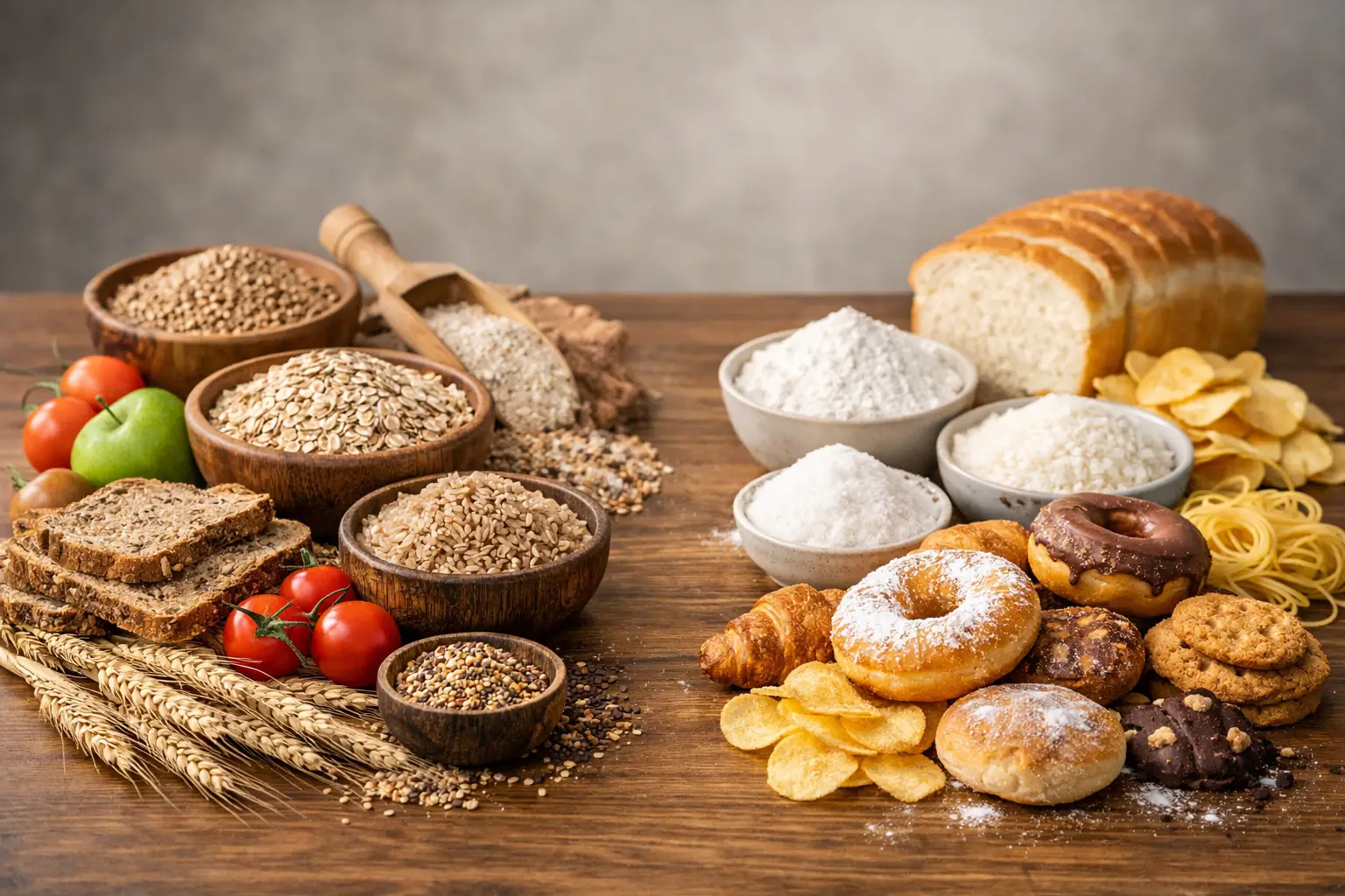 Alimentos integrales versus refinados: cuál elegir