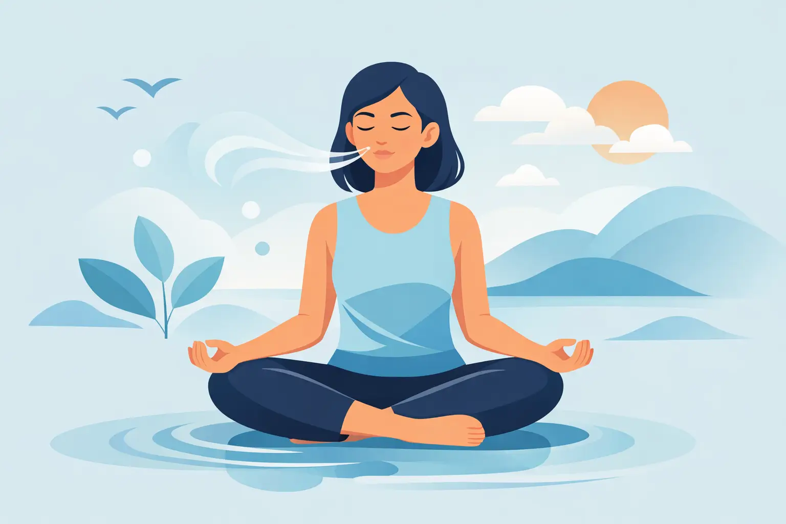 Cómo practicar mindful breathing para calmarte