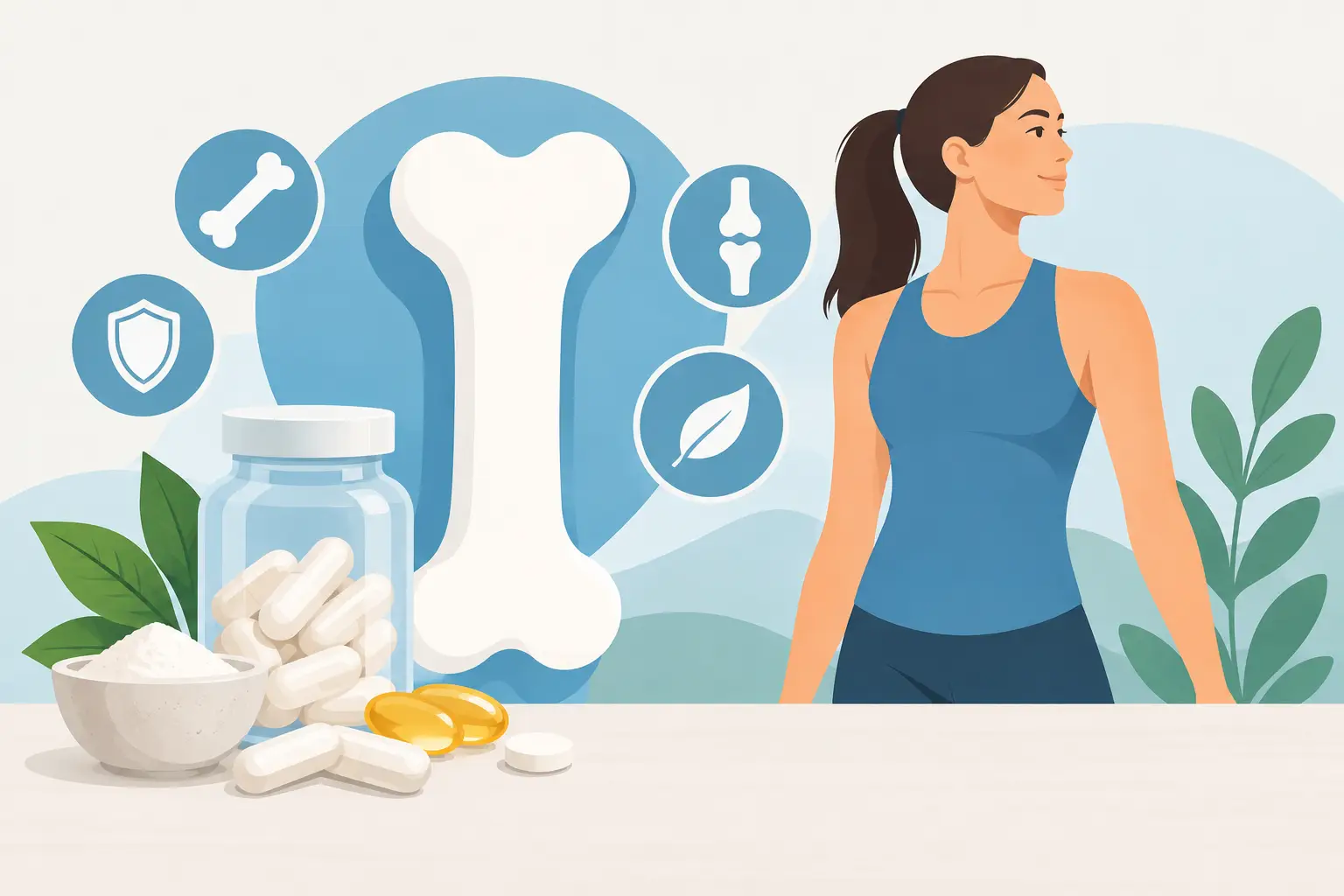 Suplementos para salud ósea que sí ayudan
