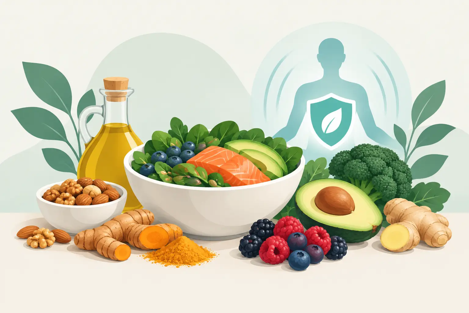 Alimentos para reducir inflamación que sí ayudan