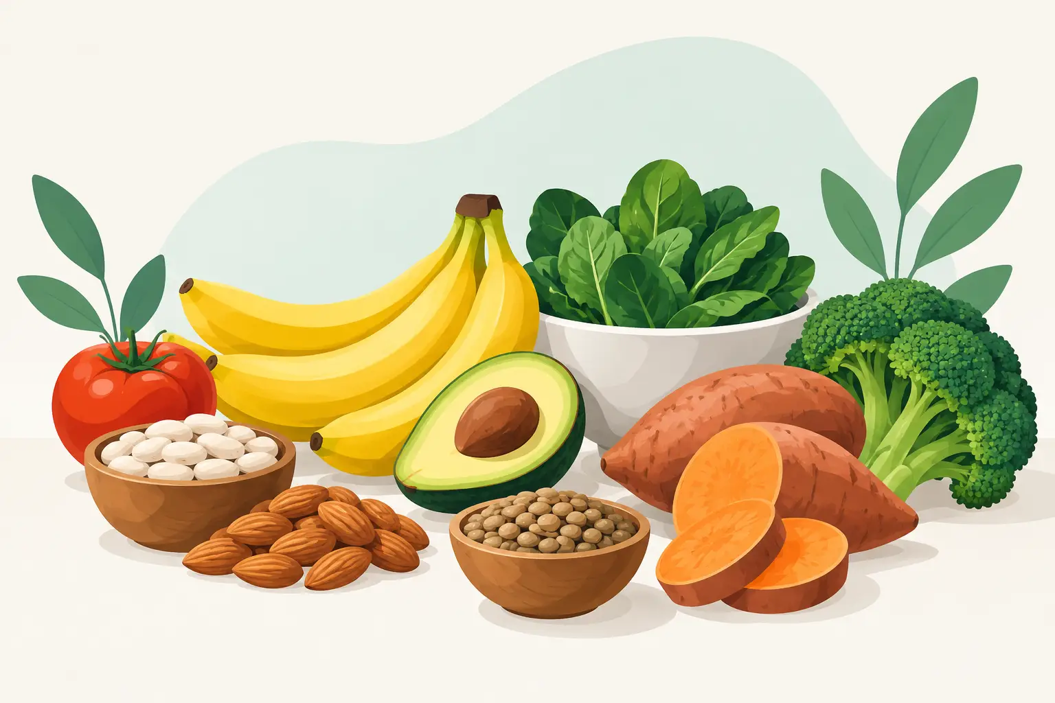 Fuentes de potasio naturales para comer mejor